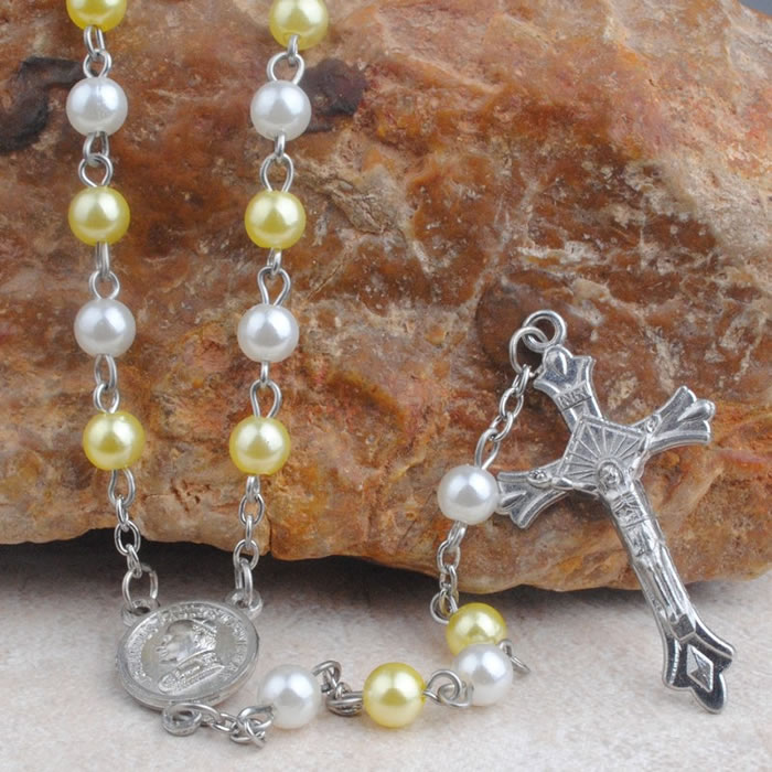 ,pearl beads rosary